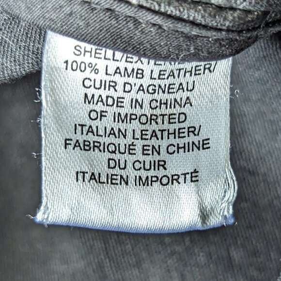 Milly Black Lamb Leather Skinny Leggings - Pull on Pants - Picture 7 of 15